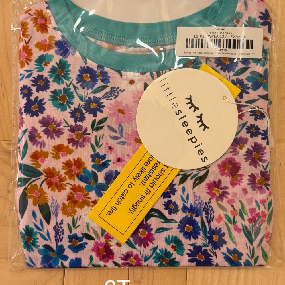 Little Sleepies Sweet Pea Floral Pajama Set